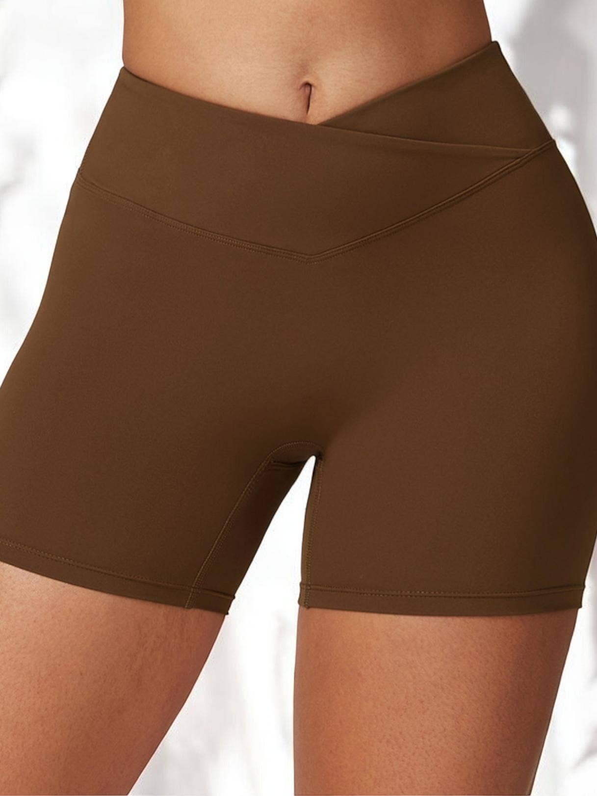 High Waist Seamless Athletic Shorts with Sculpting Fit