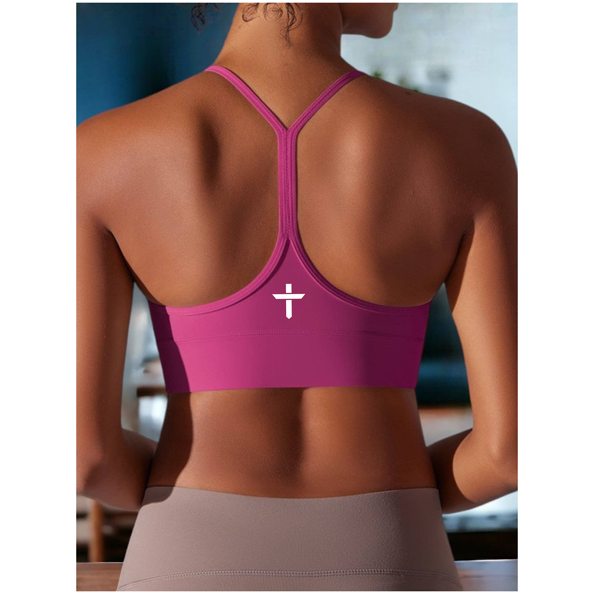 I-Shaped Back Yoga Wear Sports Bra