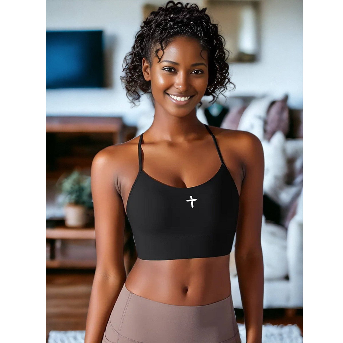 I-Shaped Back Yoga Wear Sports Bra