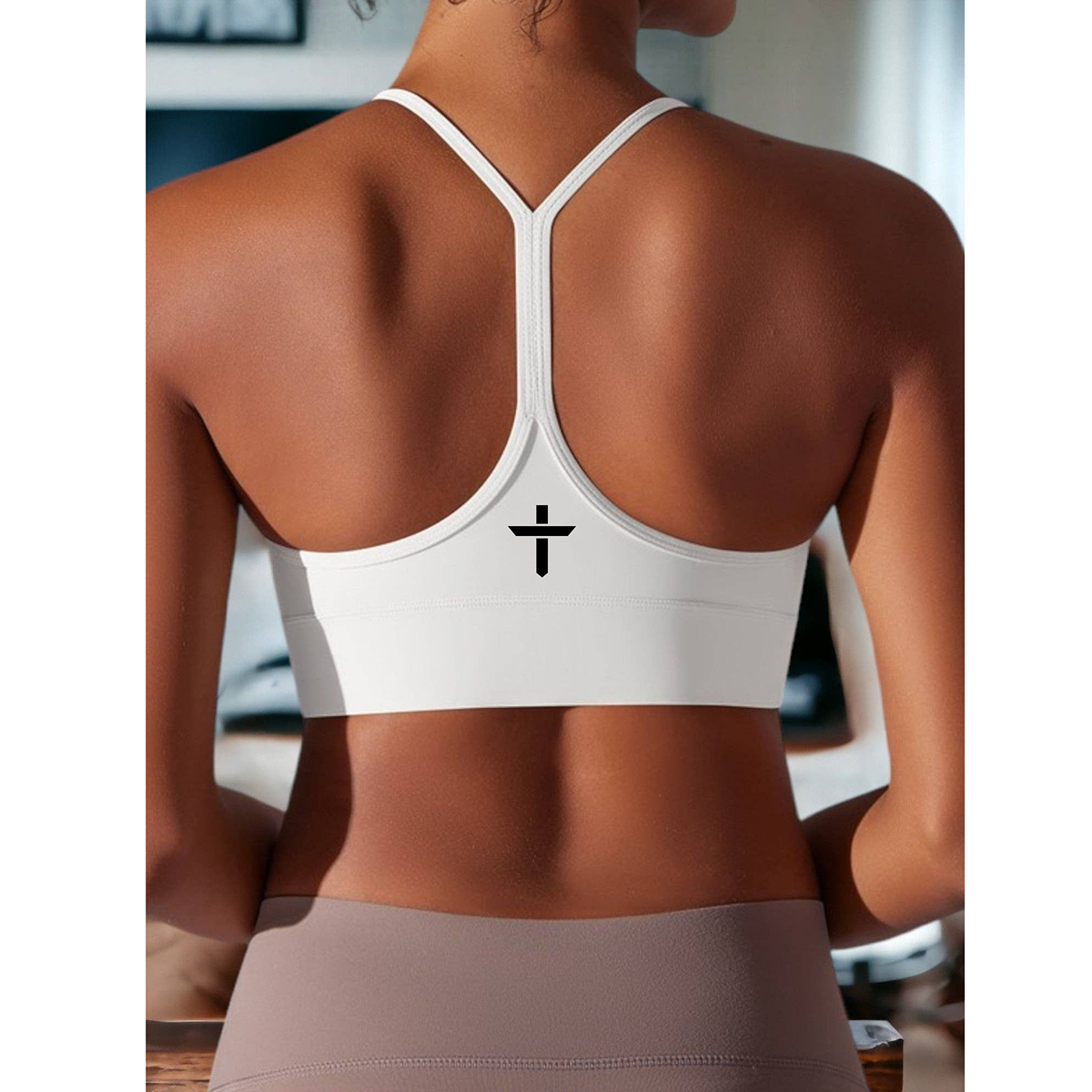 I-Shaped Back Yoga Wear Sports Bra