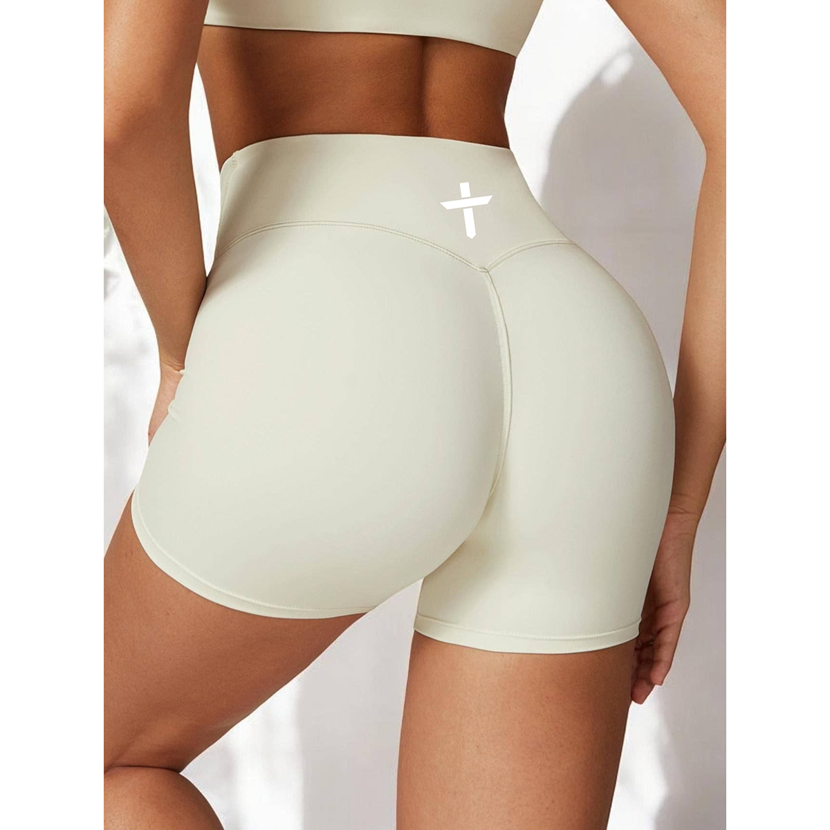 High Waist Seamless Athletic Shorts with Sculpting Fit